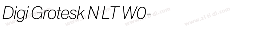 Digi Grotesk N LT W0字体转换